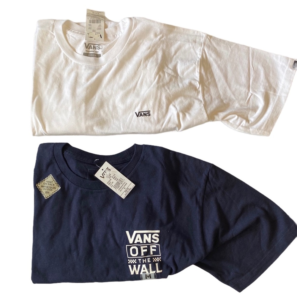 Vans Off The Wall Short Sleeve 2 Tee Shirts NWT